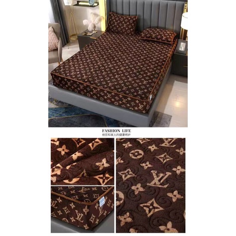 BỘ GA KÈM 2 VỎ GỐI NỈ TUYẾT HÀNG THƯƠNG HIỆU CAO CẤP TẶNG KÈM TÚI