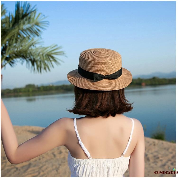 Nón Cói Đi Biển Vành Nhỏ Nơ Đen