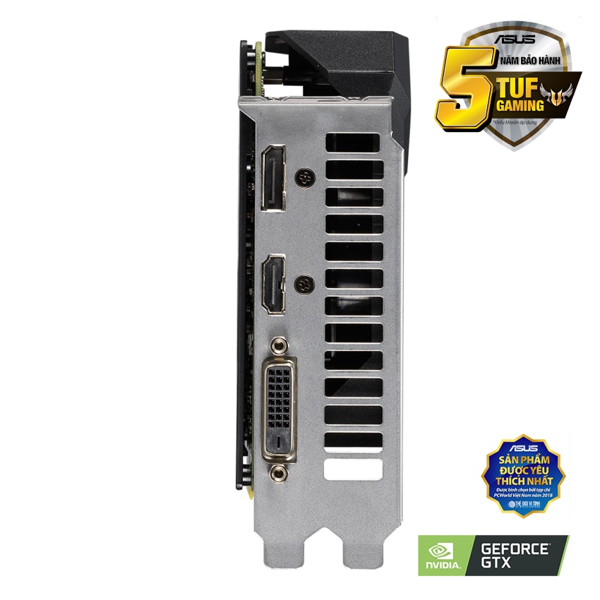 Vga Card màn hình ASUS TUF GTX 1660 Super-O6G GAMING (6GB GDDR6, 192-bit, DVI+HDMI+DP, 1x8-pin)