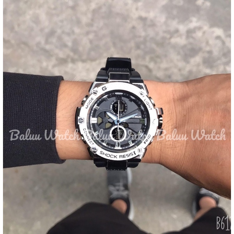 Đồng hồ thể thao Nam viền thép - B100 | BigBuy360 - bigbuy360.vn