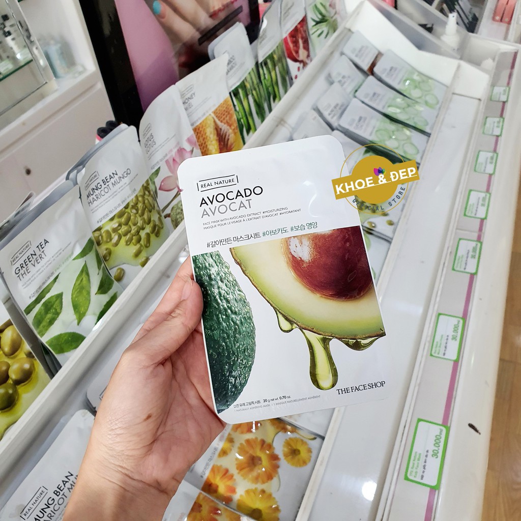 Mặt Nạ Giấy THEFACESHOP ⭐CHÍNH HÃNG⭐ Real Nature Mask Sheet