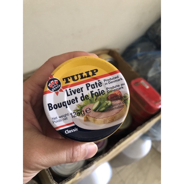 Pa tê gan heo hộp hiệu Tulip hộp nhỏ 125 gram