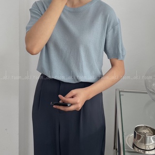 Áo len mongtoghi mỏng basic cổ tròn 960