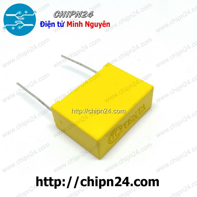 [3 CON] Tụ hộp 684 275VAC 22.5mm (0.68uF MEX/TENDA MKP K X2 40/100/21)