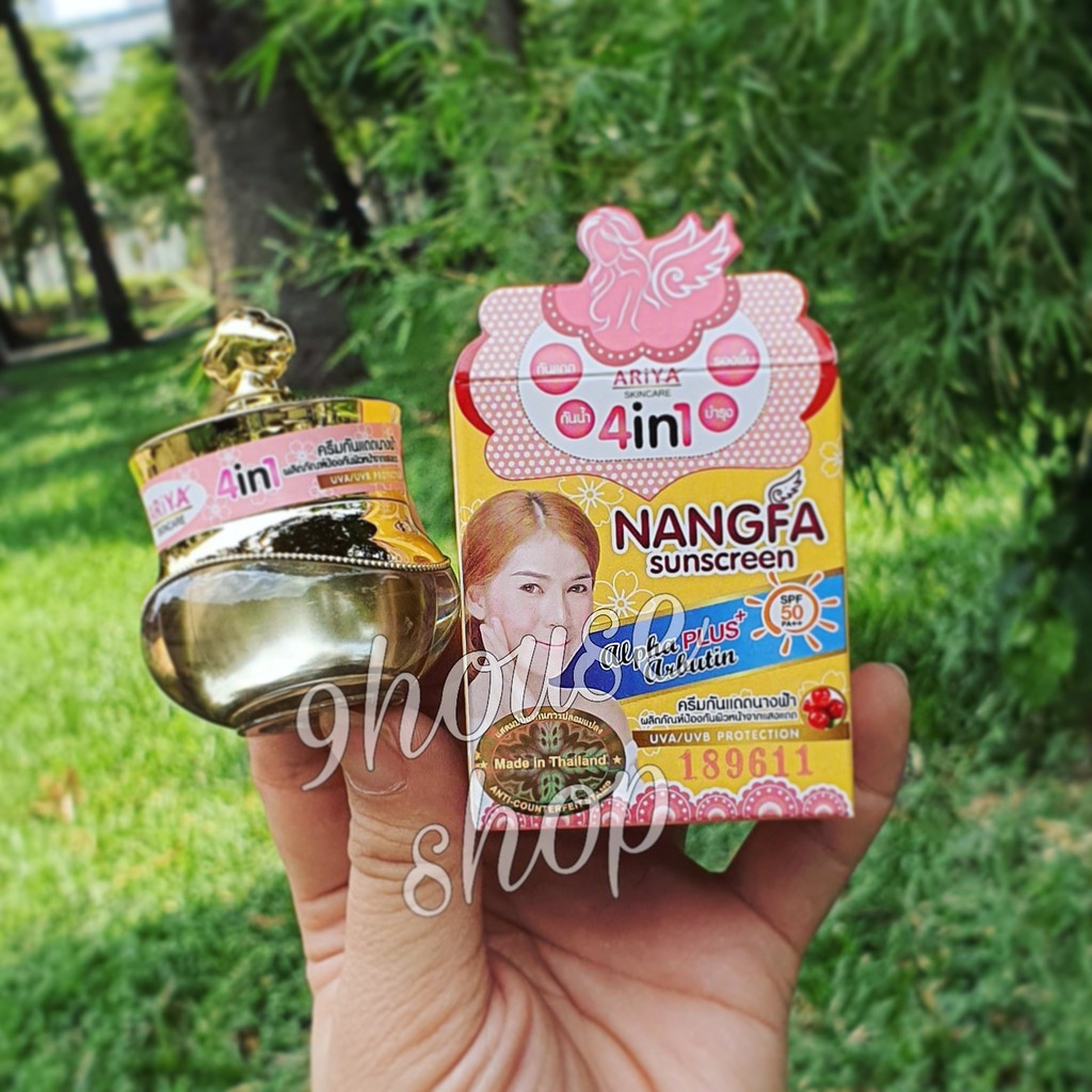 01 HỦ Kem chống nắng NANGFA 4in1 Thái Lan 5gram