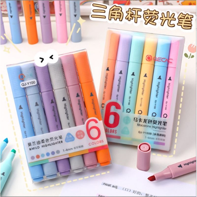 Bút đánh dấu, Bút nhớ dòng, Bút highlight Màu pastel