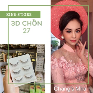 Lông mi giả chồn 3D gân trong tây tách sợi chữ a số 27