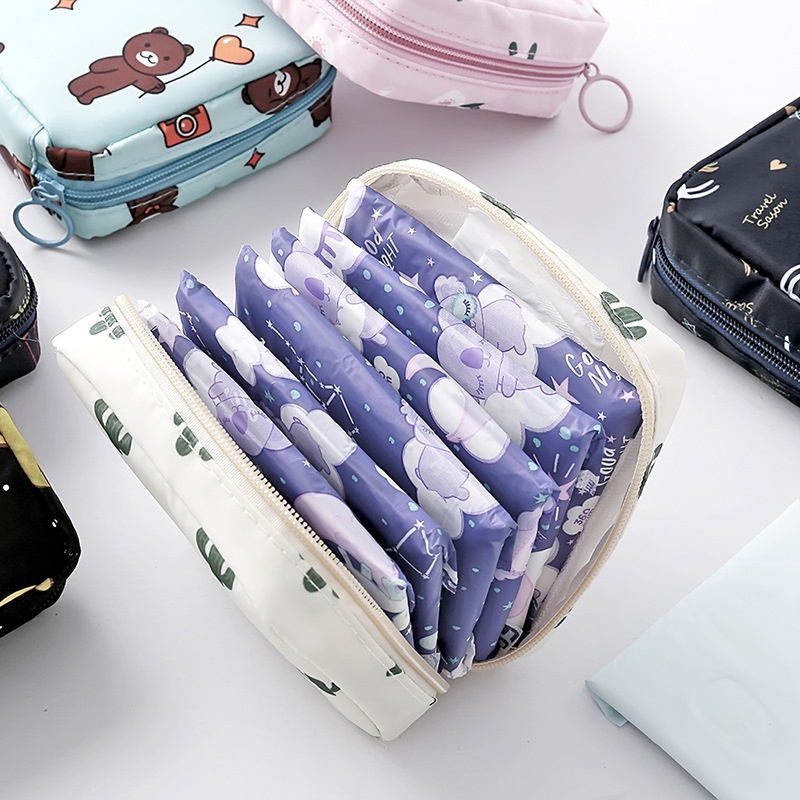 Túi Đựng Mỹ Phẩm/ Đồ Vệ Sinh Cá Nhân Mini Dễ Thương Cho Nữ