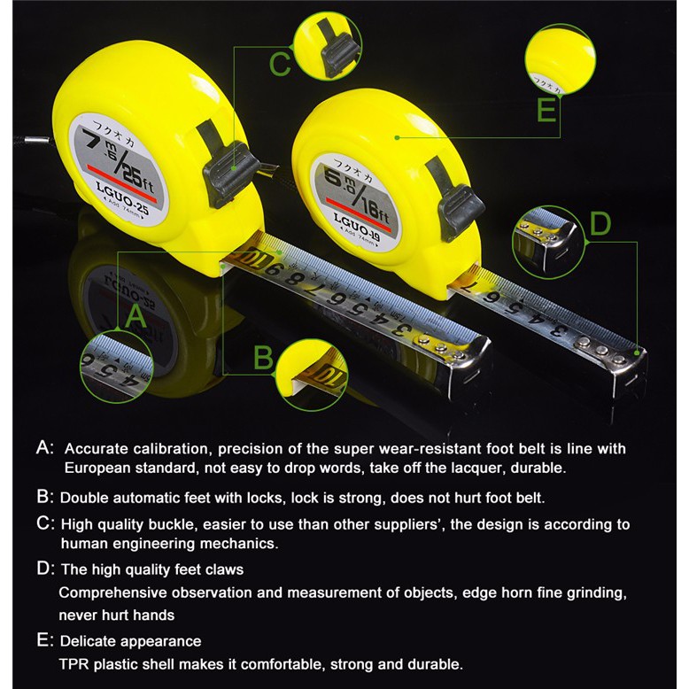 Thước cuộn 7.5M inox