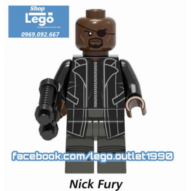 Xếp hình Avengers : Endgame Proxima Midnight Obadiah Nick Fury Dr Strange Iron Man Hawkeye Lego Minifigures Xinh X0215