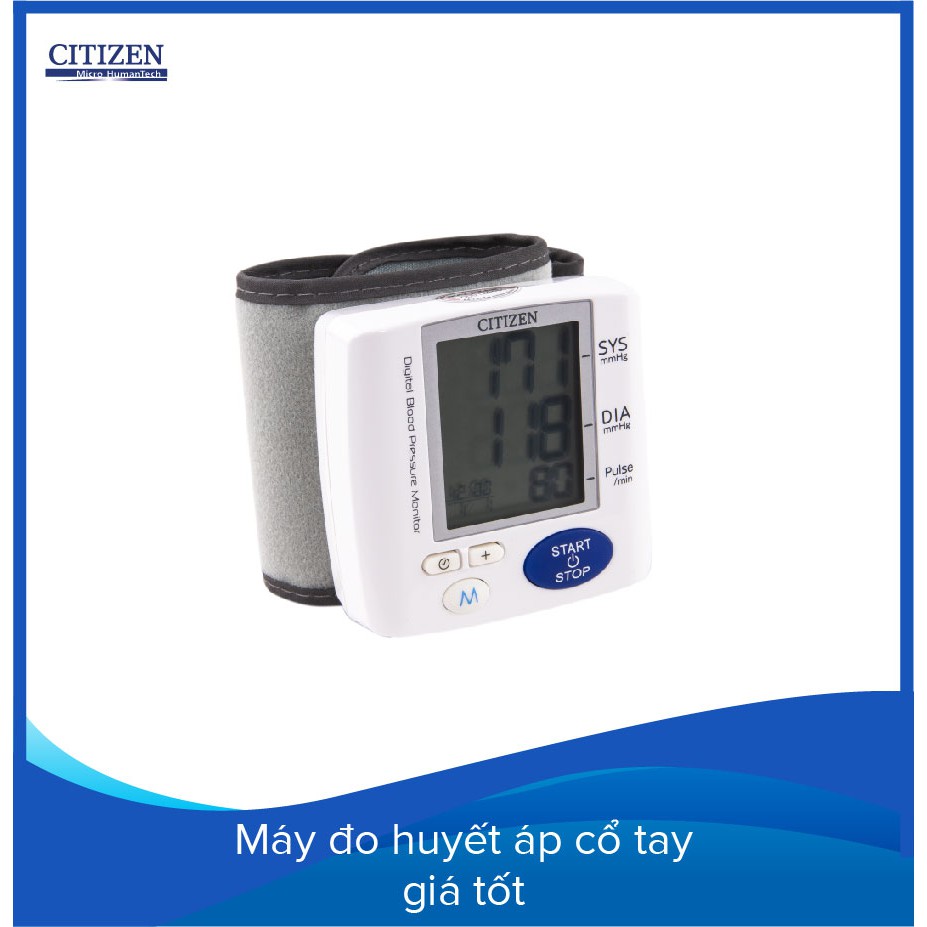 Máy đo huyết áp cổ tay Citizen CH-617