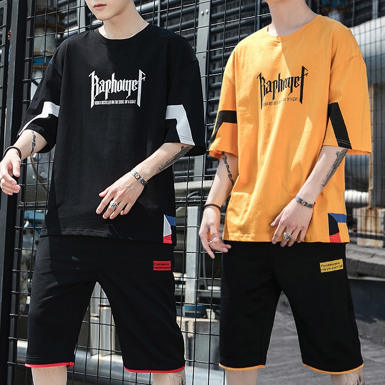 Bộ Quần Áo Thun Nam Thời Trang In Chữ RAPHOTEF Cá Tính Năng Động Zenkonam MEN QA 090