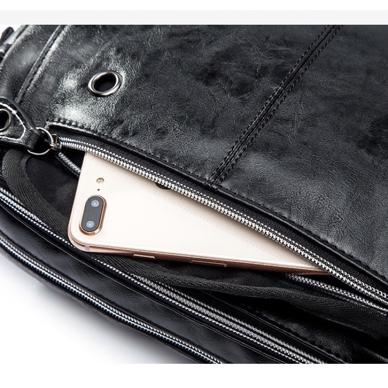 Túi Da Nam Đeo Chéo Đựng Ipad, Phụ Kiện Holmes Cao Cấp