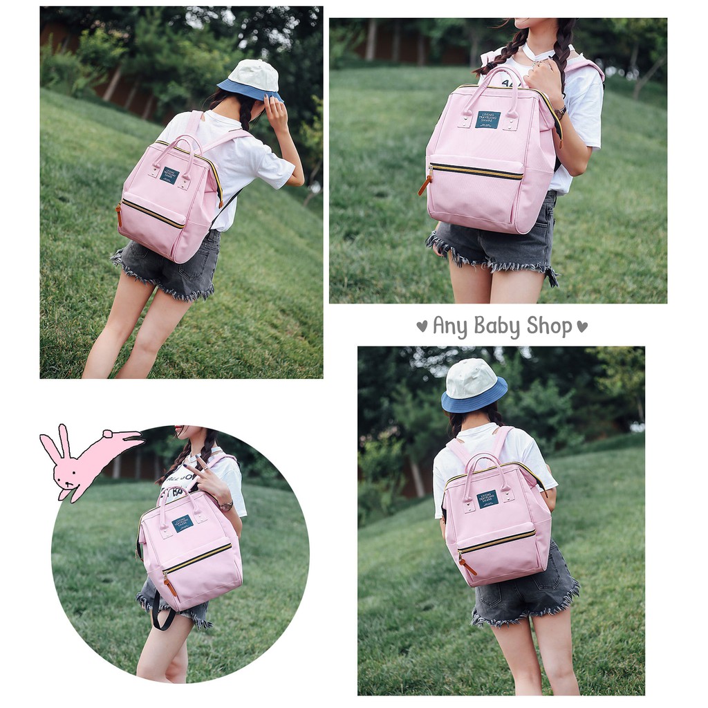 Balo Living Traveling Ulzzang phong cách Hàn Quốc vừa xách vừa đeo 3 màu thời trang nổi bật (hàng có sẵn)    ❣❣