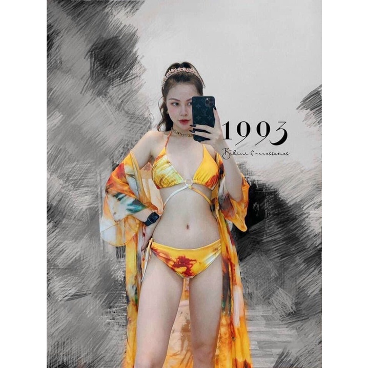 Bikini Nữ 2 Mảnh Khăn Choàng Khoác Ngoài Nhiều Mẫu Đồ Bơi Nữ Bin Sports BHV107