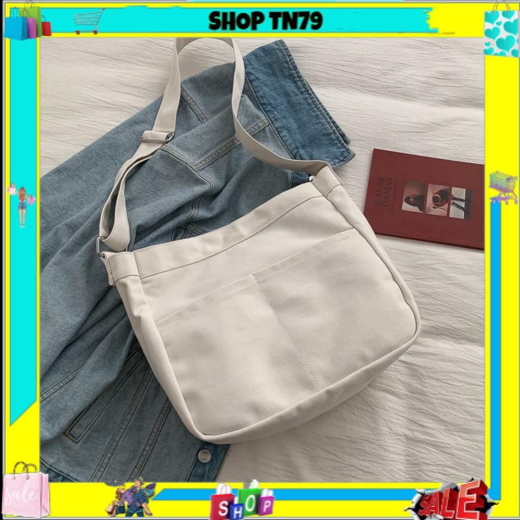 Túi xách nữ rẻ đẹp vải canvas 2 hộp có khóa kéo , túi con phong cách Hàn Quốc thích hợp cho nam lẫn nữ.