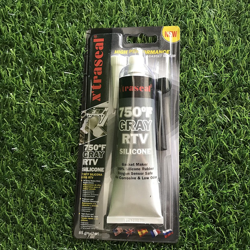 Keo chịu nhiệt, keo thế ron, keo tạo gioăng X'traseal 750F Gray RTV Silicone 85gr