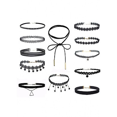 Set 12 vòng cổ choker nữ