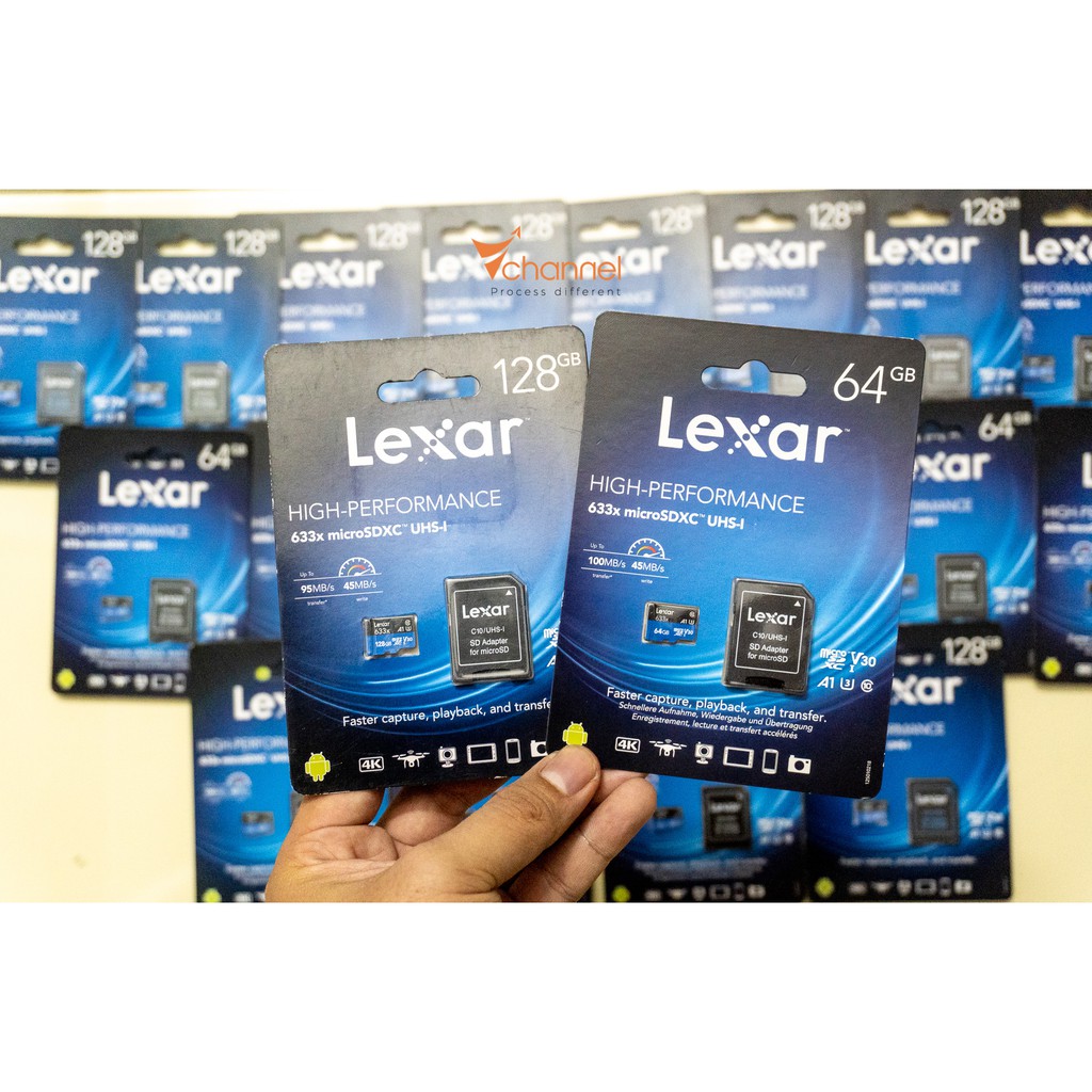 Thẻ Nhớ MicroSD Lexar U3/V30 64/128GB, cam kết chính hãng, Bảo hành 5 năm, bồi thường gấp 10 lần nếu phát hiện hàng fake