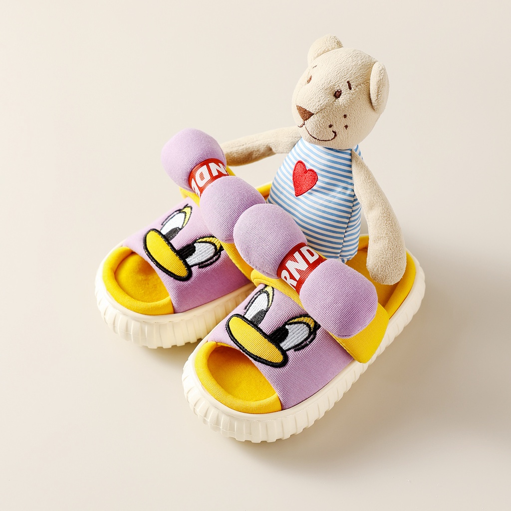 Dép mang trong nhà CHEERFUL MARIO bằng EVA đáy dày chống trượt họa tiết hoạt hình thời trang bốn mùa cho bé trai