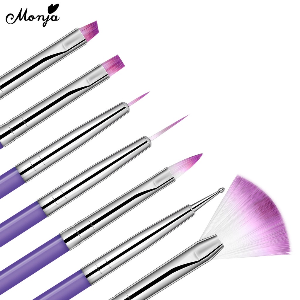 Set cọ 7 chiếc MONJA chuyên dụng trang trí móng tay