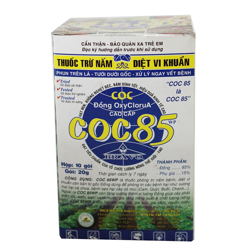 CoC85 Thuốc Đặc Trị Bệnh Chết Nhanh Cho Cây Trồng 20gr/gói