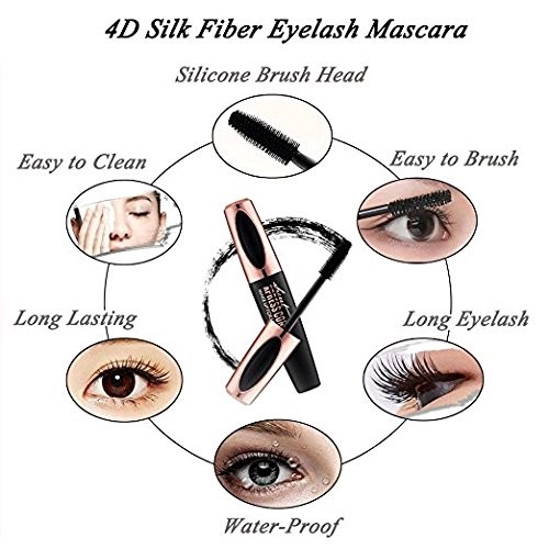 [Hàng mới về] Mascara sợi tơ 4D màu đen chống thấm tạo hàng mi đẹp | BigBuy360 - bigbuy360.vn