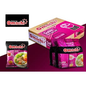 Thùng 30 gói Mì khoai tây Omachi sườn hầm ngũ quả / tôm chua cay/ bò hầm 80g | BigBuy360 - bigbuy360.vn