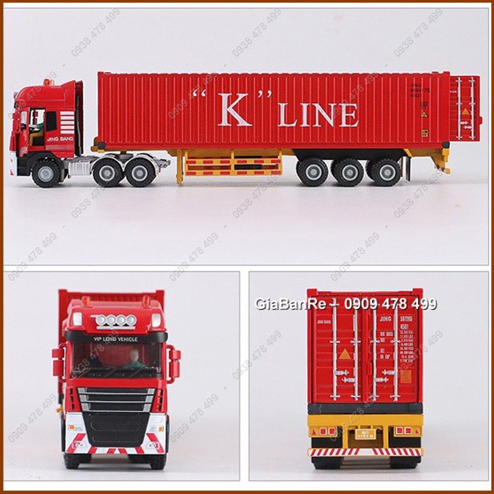 Mô Hình Xe Tải Container Tỉ Lệ 1:50 - Jingbang - Maersk - Evergreen - K Line - 9976.3