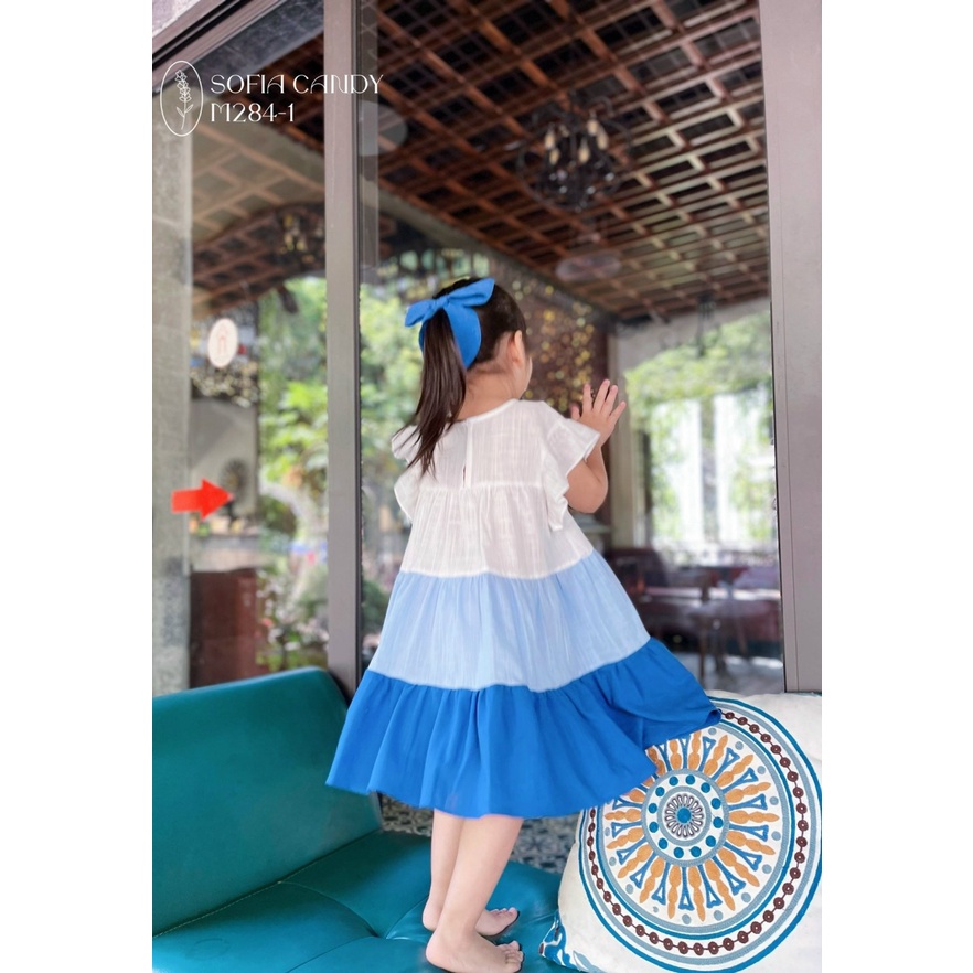ĐẦM XOÈ SOFIA CANDY BA TẦNG PHỐI MÀU SIZE 8-30KG💙 VÁY XÒE MAXI BÉ GÁI CHẤT VẢI XƯỢC XUẤT HÀN CAO CẤP
