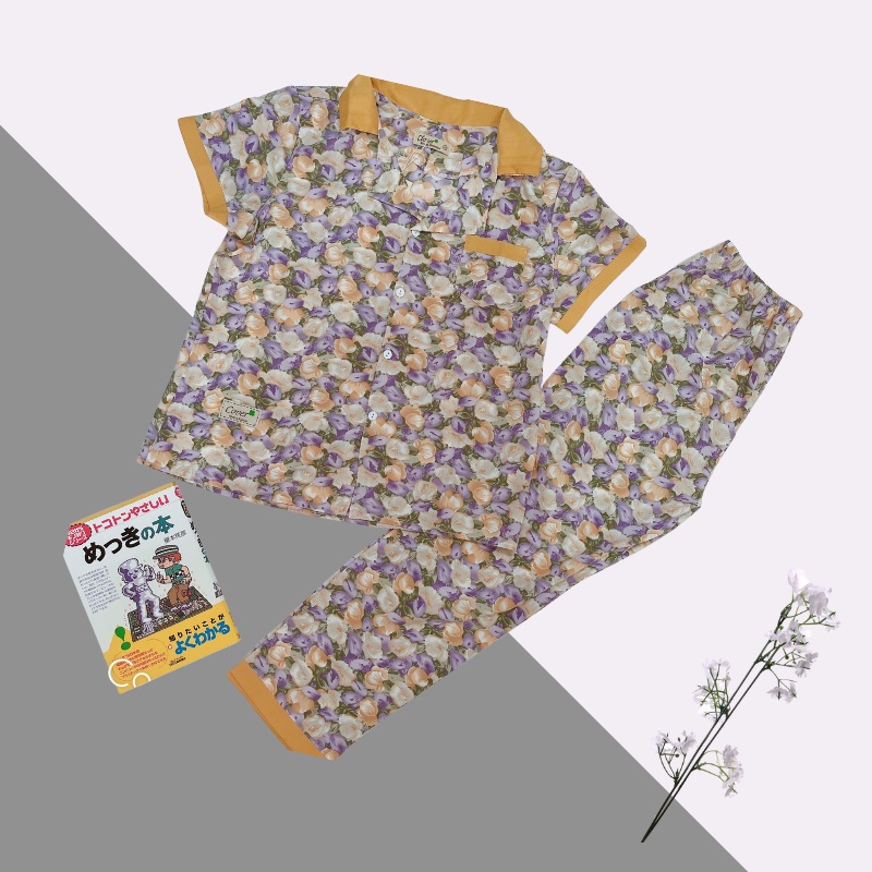 Pizama lụa,bộ mặc nhà nữ, bộ mặc nhà chất mềm mát, thấm hút mồ hôi, đủ size 40-63kg
