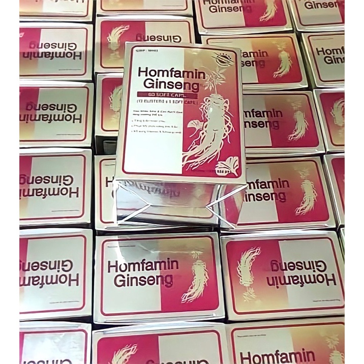 VIÊN UỐNG BỒI BỔ SỨC KHOẺ HOMRAMIN GINSENG NHÂN SÂM TĂNG CƯỜNG THỂ LỰC HỘP 60 VIÊ