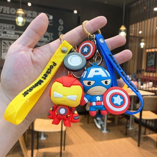 Móc khóa hình siêu anh hùng AVENGERS bằng silicon pvc dễ thương