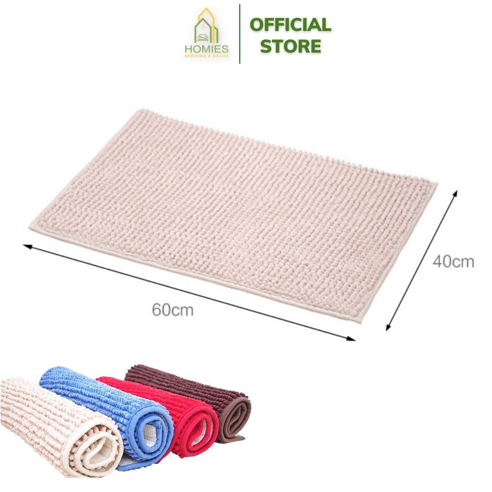 Thảm Chùi Chân San Hô HOMIES Gai Siêu Thấm - Kích Thước 40cm x 60cm
