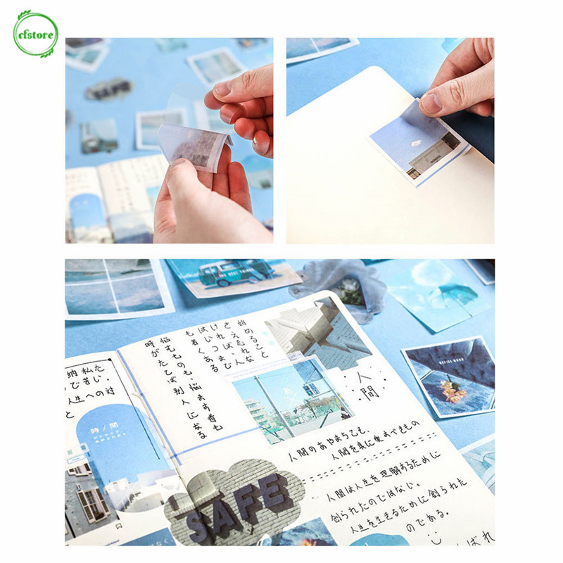 Hộp 80 tờ nhãn dán trang trí thủ công độc đáo xinh xắn