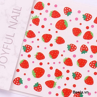 🍓Miếng Dán Trang Trí Móng Tay 3d Siêu Mỏng Hình Hoa