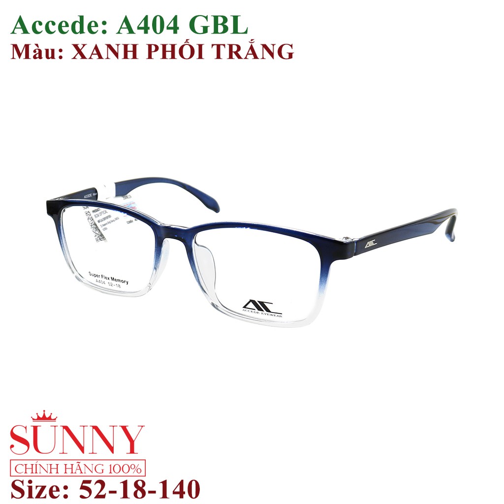 A404 - gọng kính nam nữ Accede chính hãng bảo hành toàn quốc