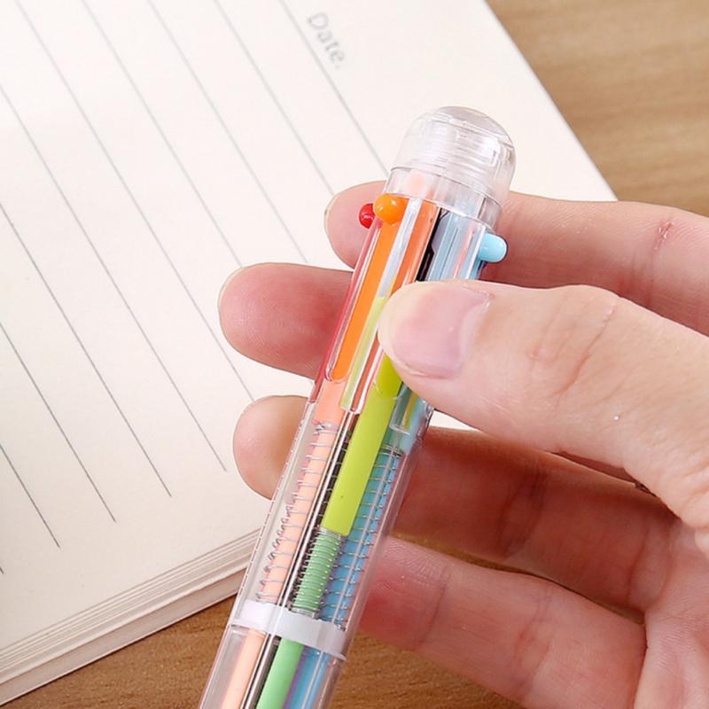 1 Bút Bi Nhiều Màu 0.5mm 6 Trong 1