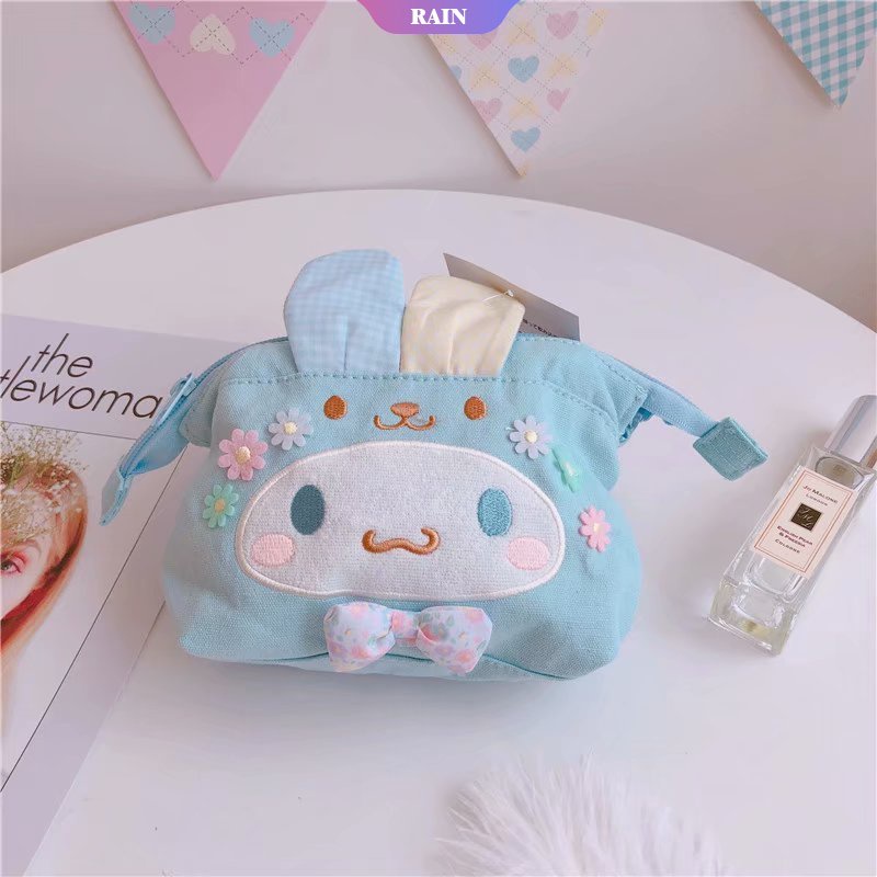 Túi Đựng Mỹ Phẩm Sức Chứa Lớn Họa Tiết Hoạt Hình Sanrio Cinnamoroll My Melody Hello Kitty