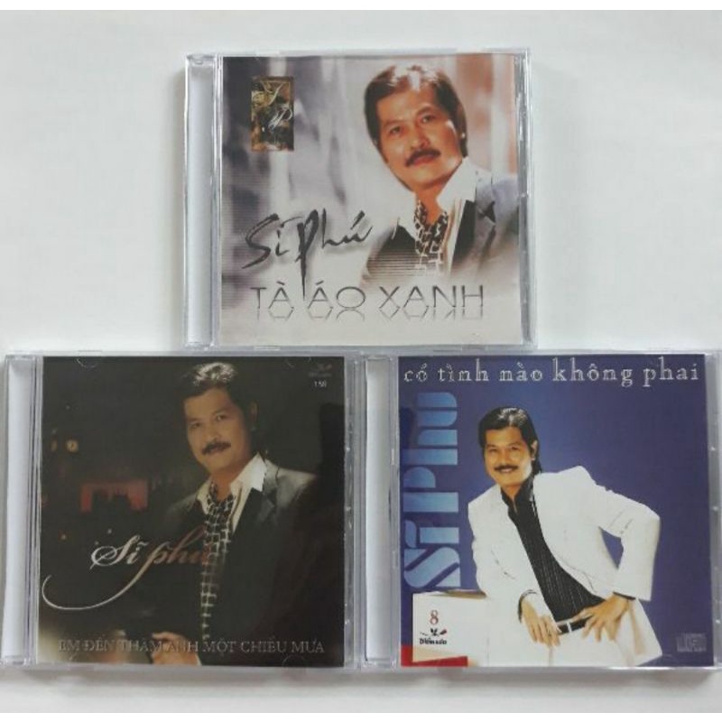 Bộ 3 cd Sĩ Phú phono