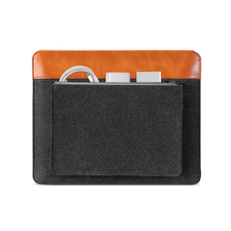 TÚI CHỐNG SỐC TOMTOC (USA) FELT &amp; PU LEATHER FOR IP@D