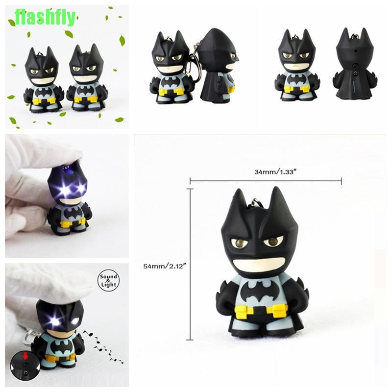 Móc Khóa Hình Batman Có Đèn Led Và Âm Thanh