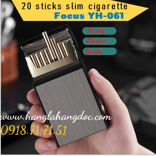 Hộp đựng thuốc lá YH 061 điếu nhỏ dài esse, đựng 20 điếu