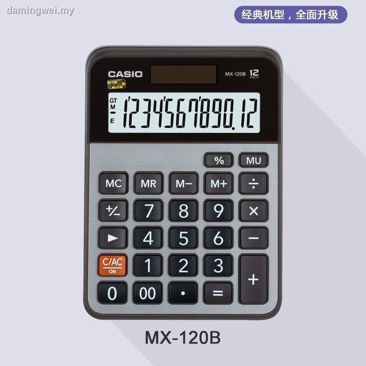 Máy Tính Để Bàn Casio Mx-120B Sử Dụng Năng Lượng Mặt Trời 12 Chữ Số