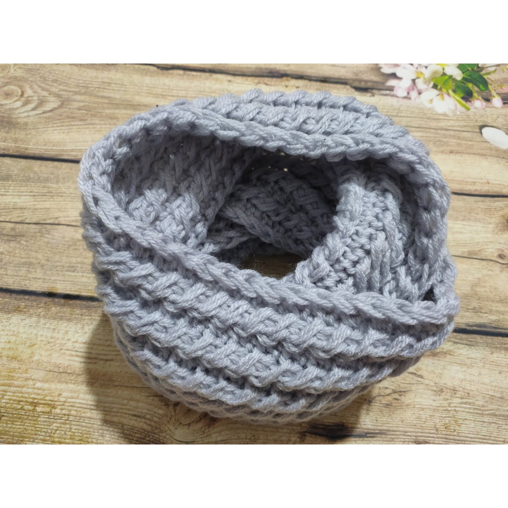 Khăn len ống đan tay - Khăn len handmade