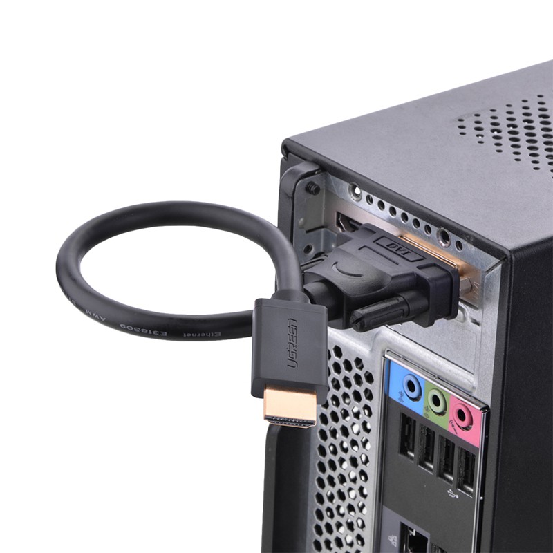 Cáp Chuyển HDMI dương Sang DVI 24+5 âm UGREEN 20136 - Hàng Chính Hãng - HDMI To DVI