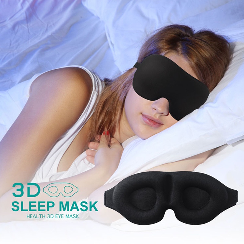1 Miếng Bịt Mắt Ngủ 3D Mềm Mại Nhỏ Gọn Dành Cho Nam Nữ Mang Đi Du Lịch