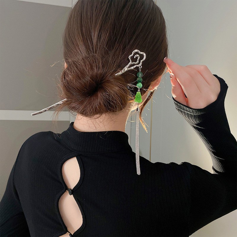 Trâm Cài Tóc Đính Tua Rua Phong Cách Trung Hoa