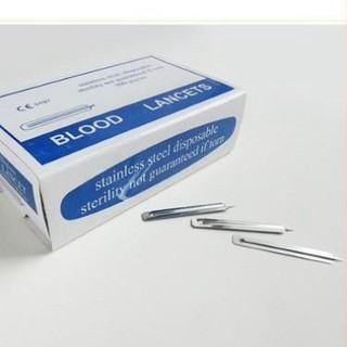 Hộp 200 Chiếc Kim Nặn Mụn Chính Hãng Blood Lancets