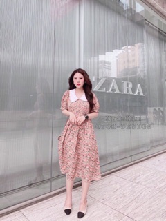 VÁY HOA NHÍ CHẤT ĐŨI LỤA